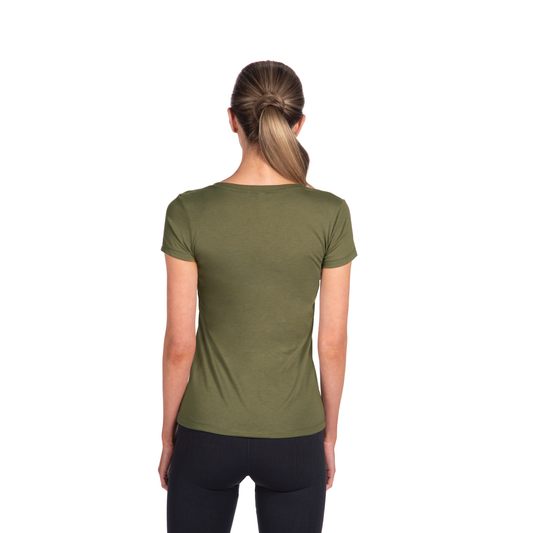 Women's 2X-Large Military Green Next Level 1540