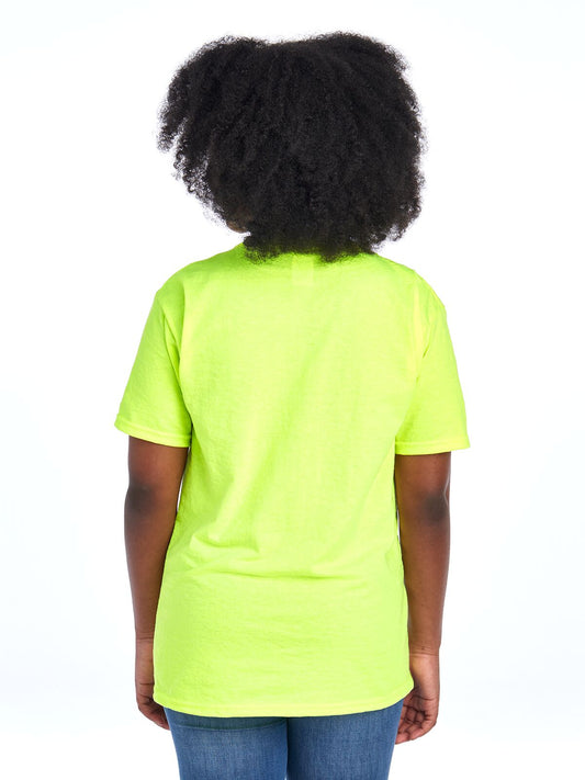 Youth X-Large Safety Green Fruit of the Loom F3930Y