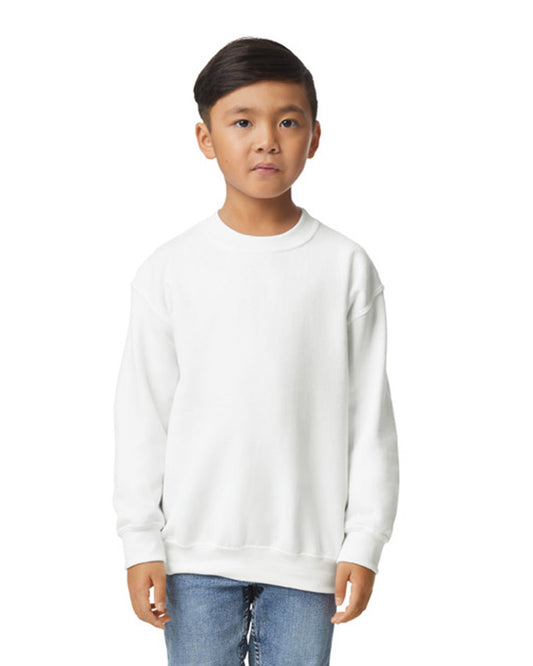 Youth X-Small White Gildan 18000B 