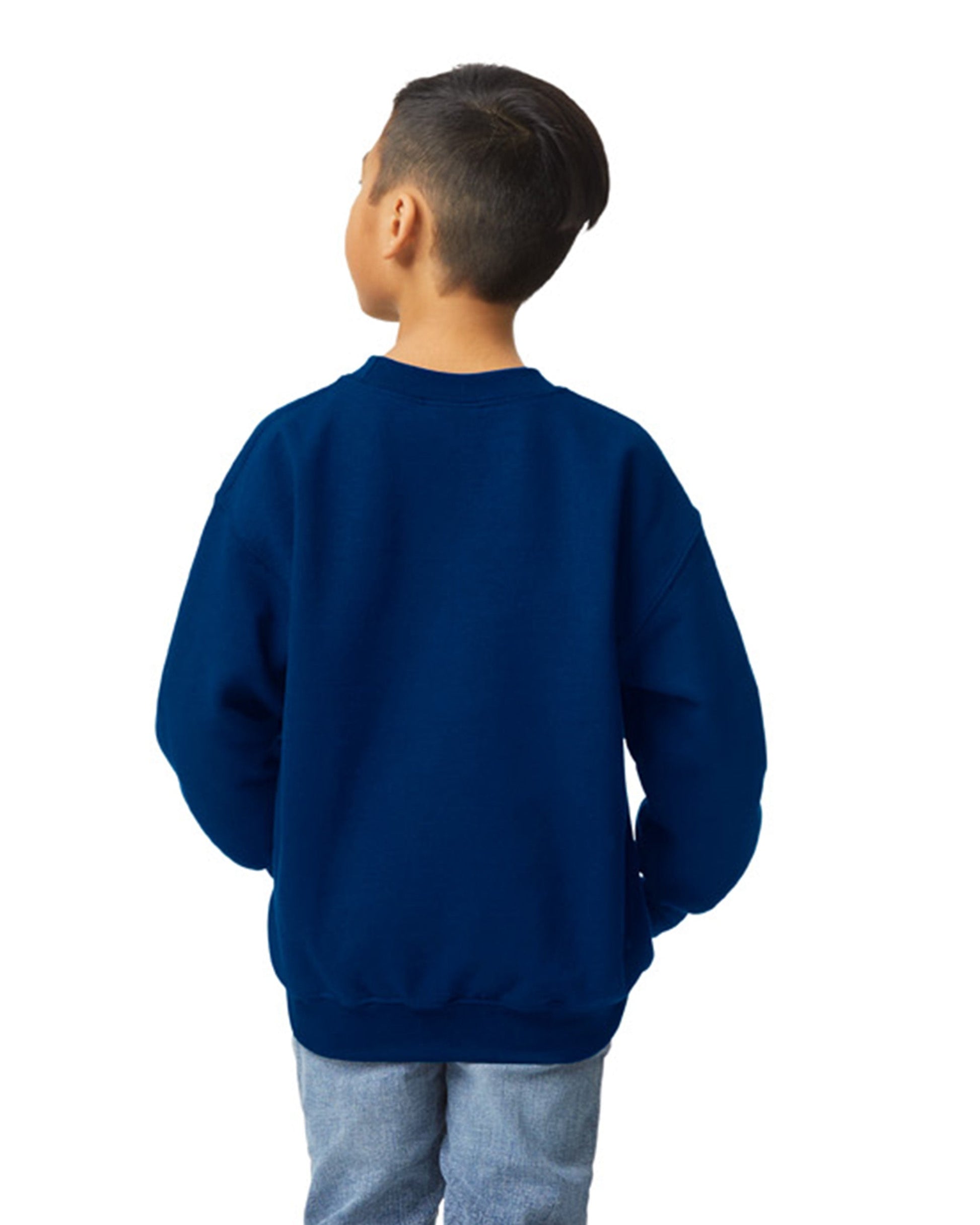 Youth Medium Navy Gildan 18000B 