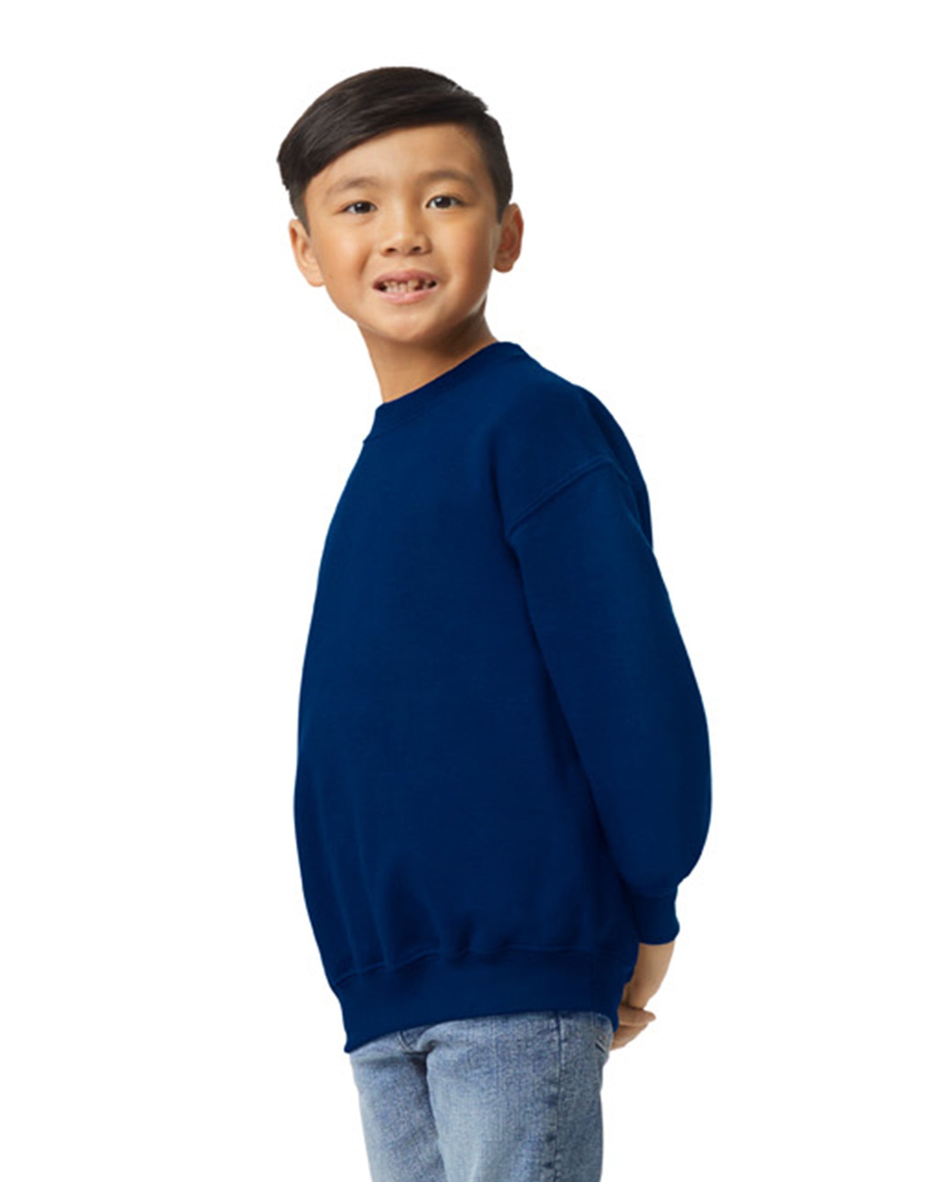 Youth Medium Navy Gildan 18000B 