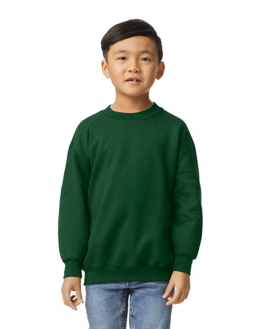 Youth Large Forest Green Gildan 18000B 