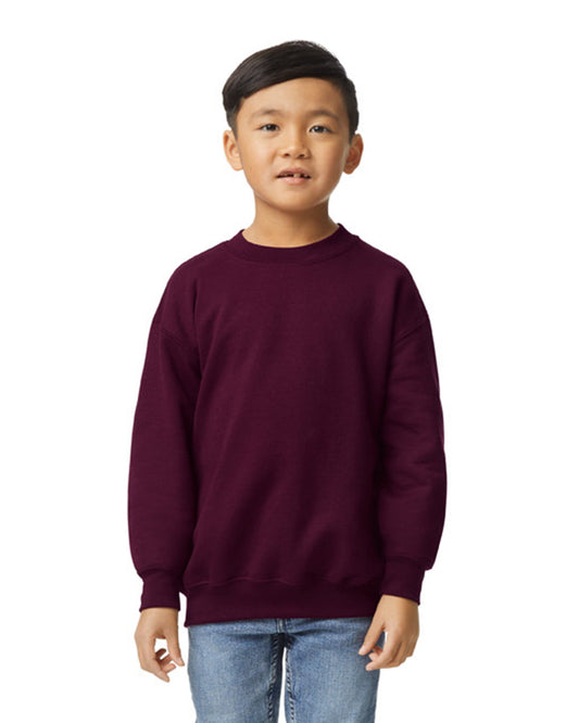 Youth Medium Maroon Gildan 18000B 