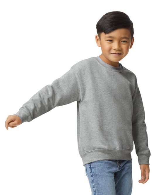 Youth Medium Sport Gray Gildan 18000B 