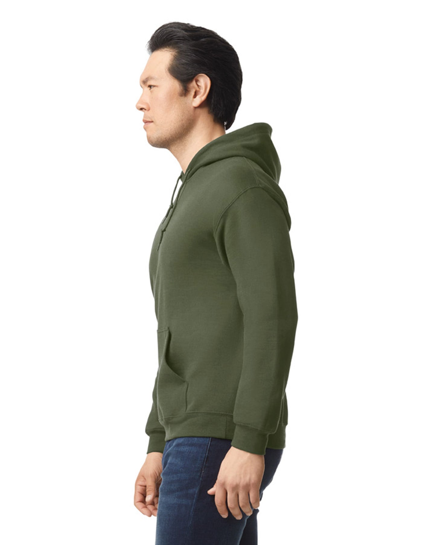 Medium Military Green Gildan 18500 