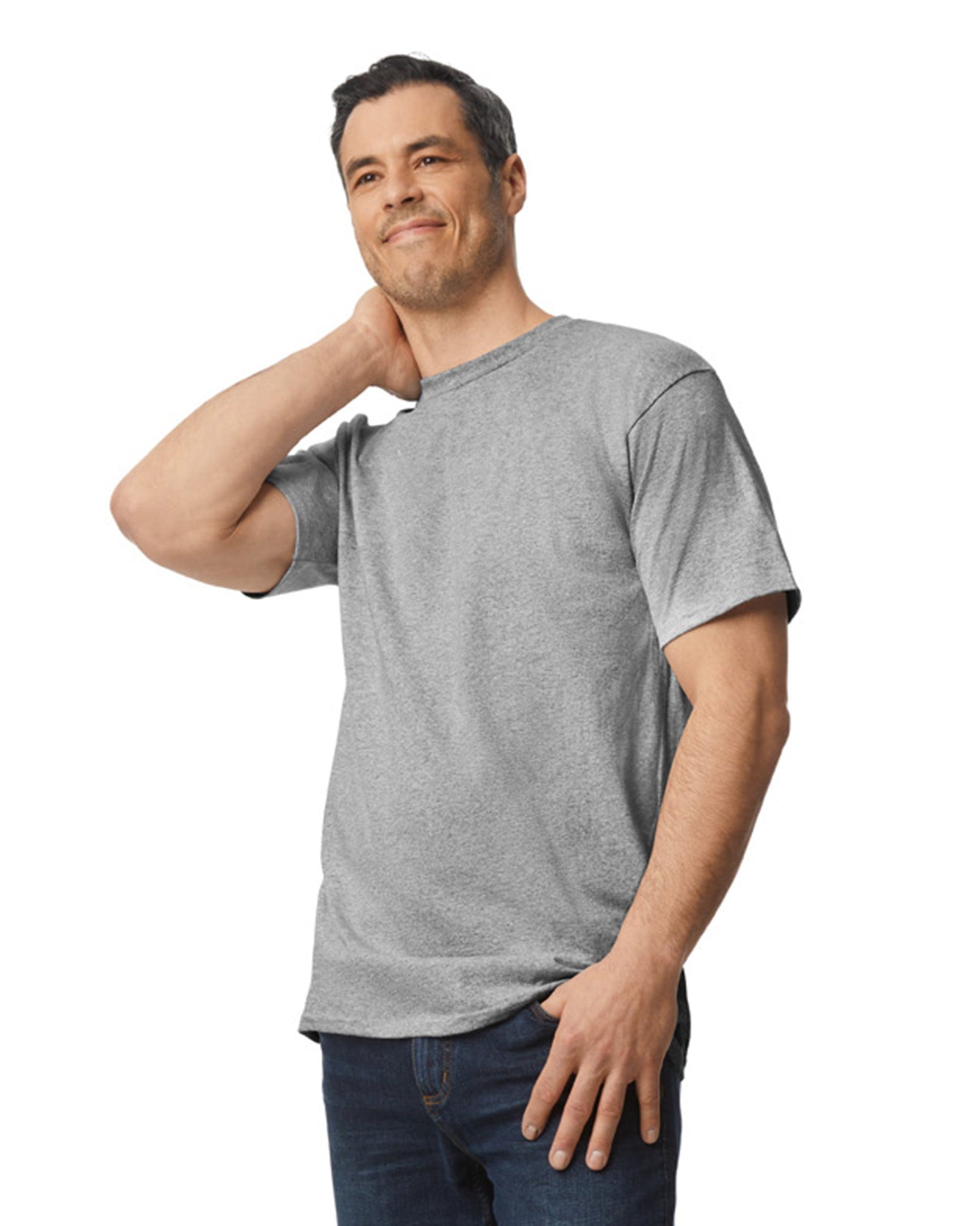 Tall Large Sport Gray Gildan 2000T 