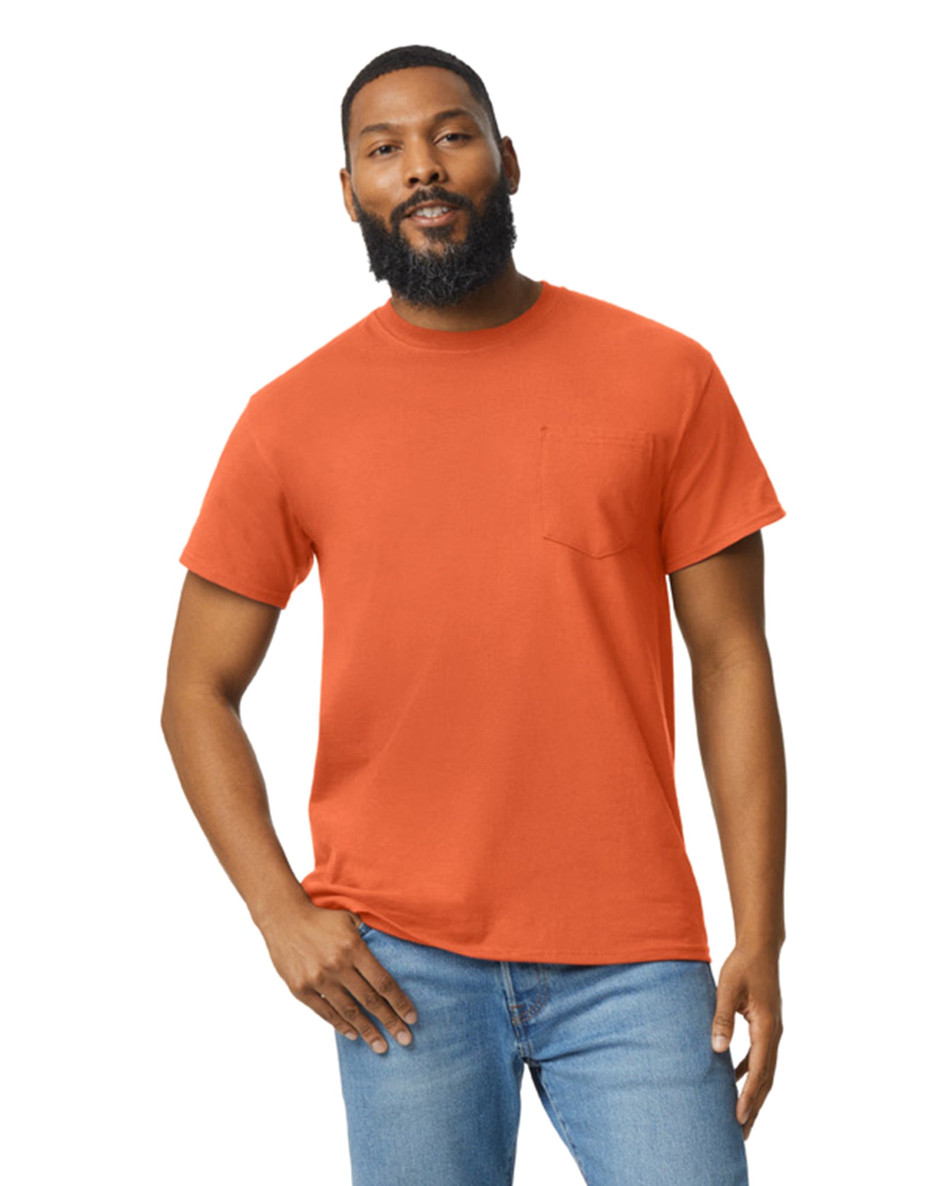Small Orange Gildan 2300 