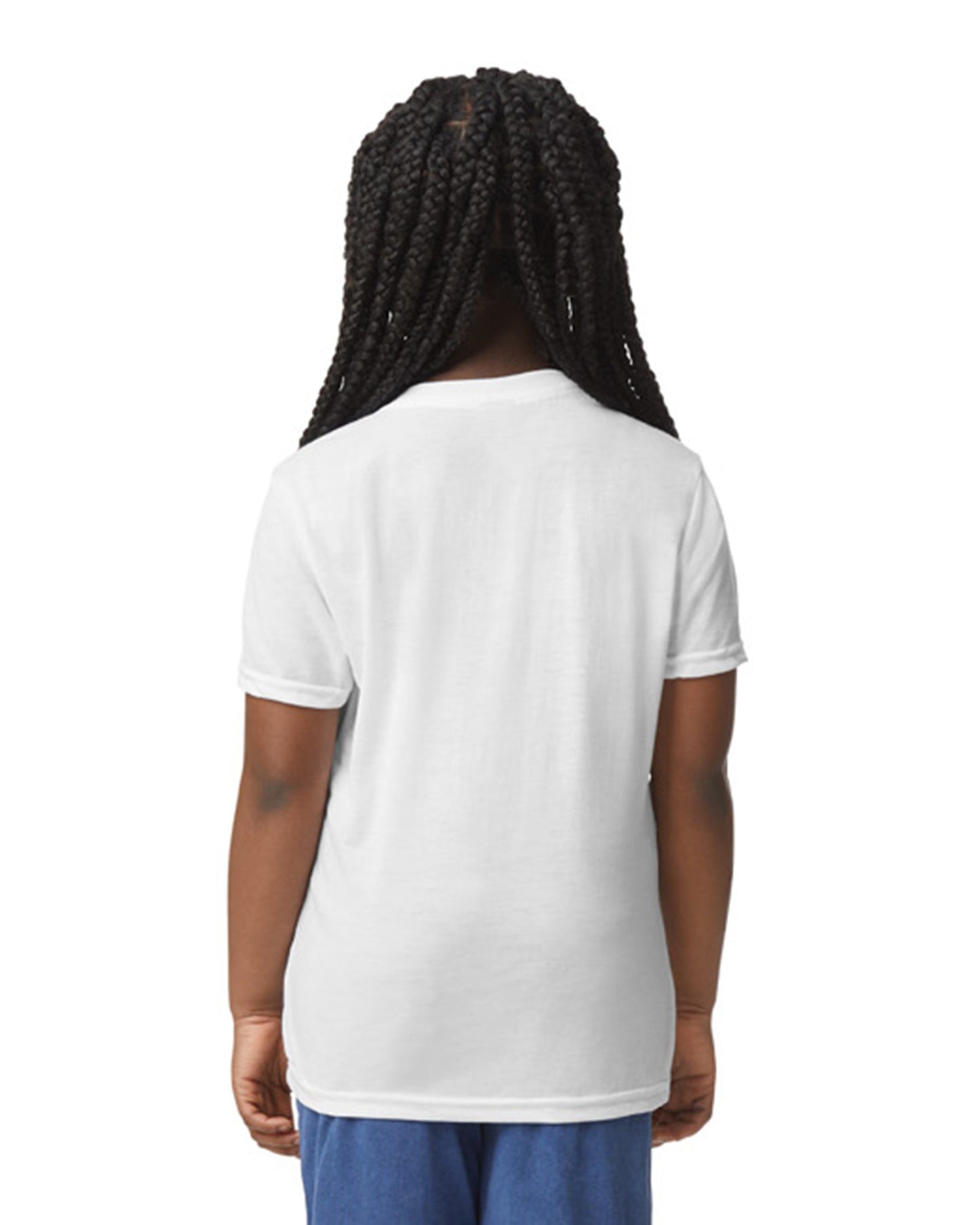 Youth Small White Gildan 42000B 