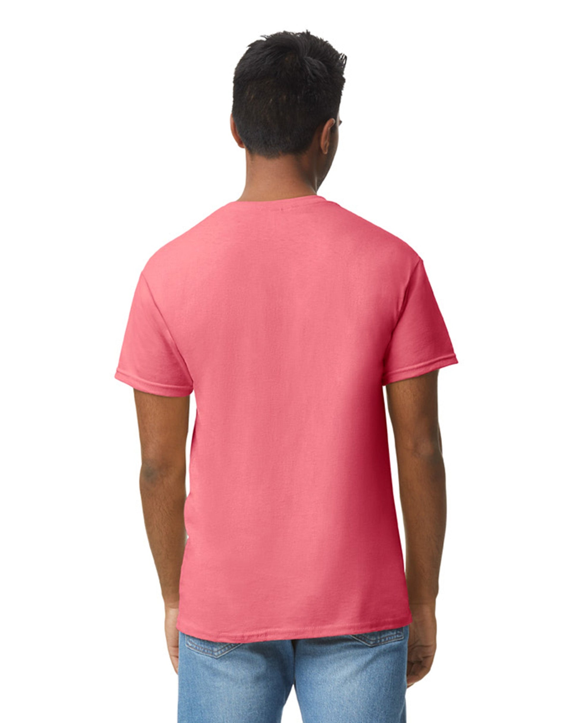 Small Coral Silk Gildan 5000 