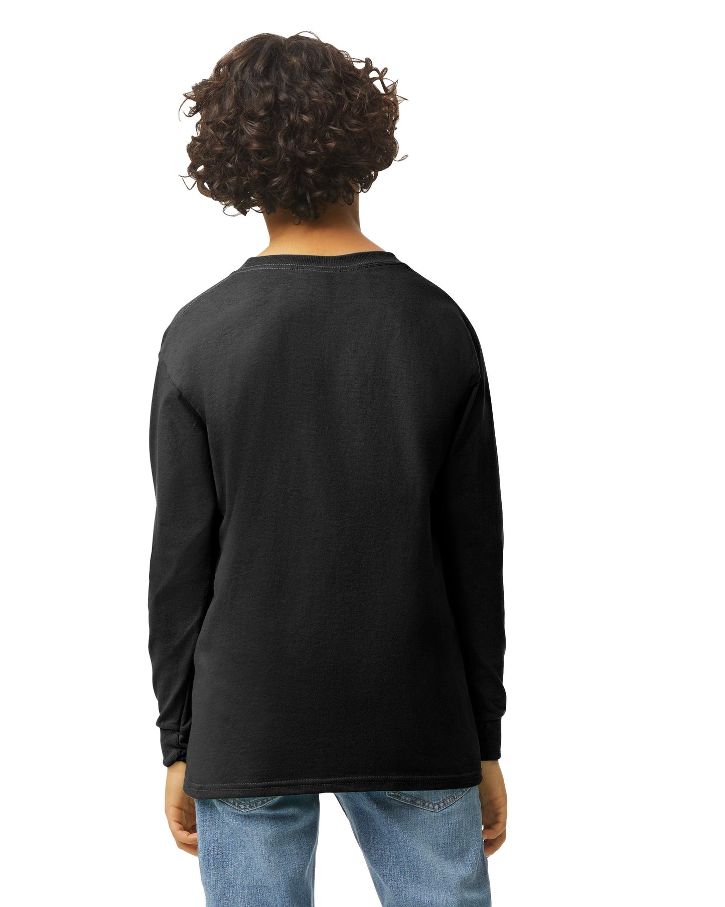 Youth Medium Black Gildan 5400B 
