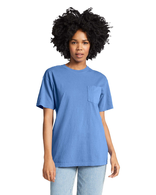 Large Flo Blue Comfort Colors 6030 