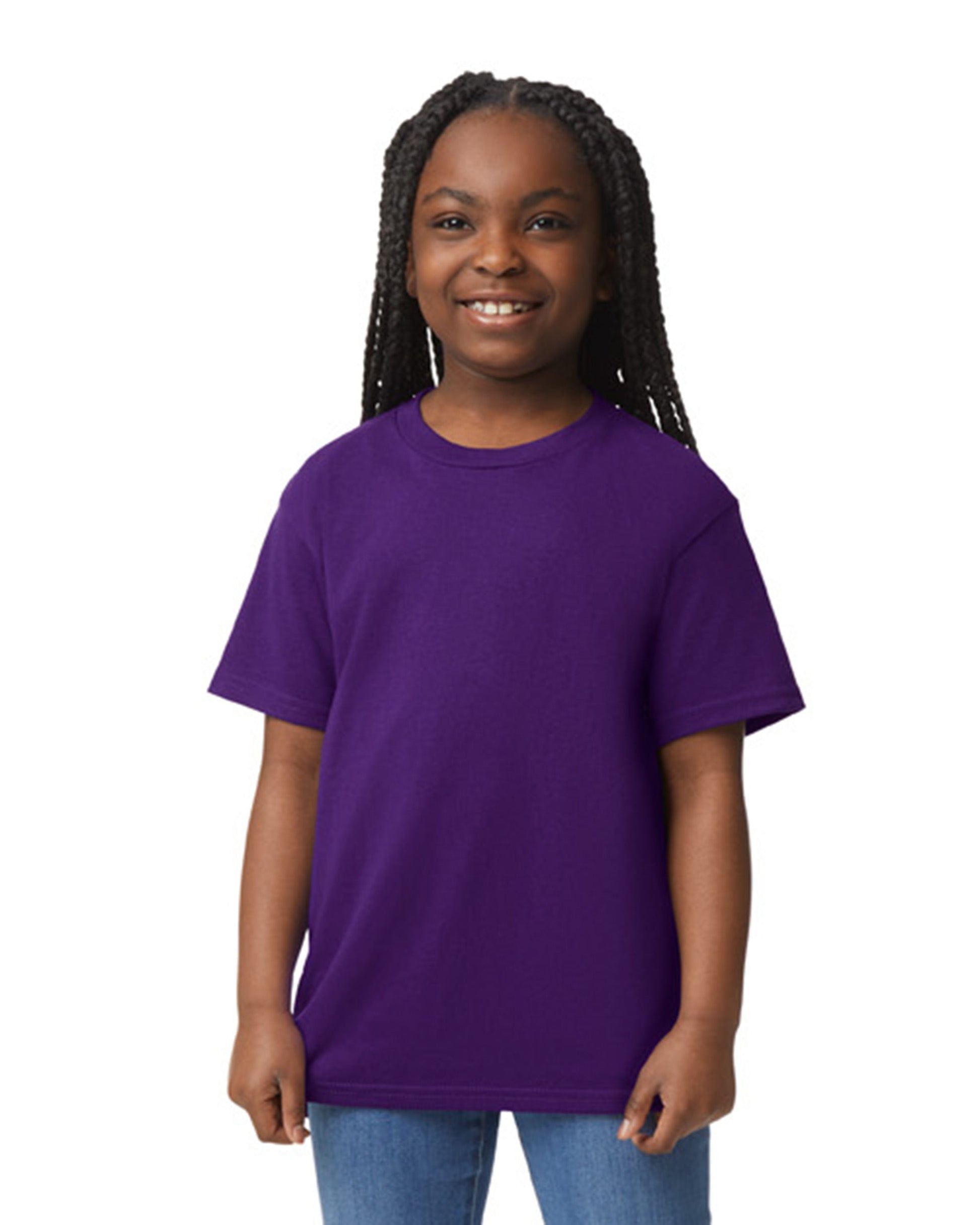 Youth X-Small Purple Gildan 8000B 