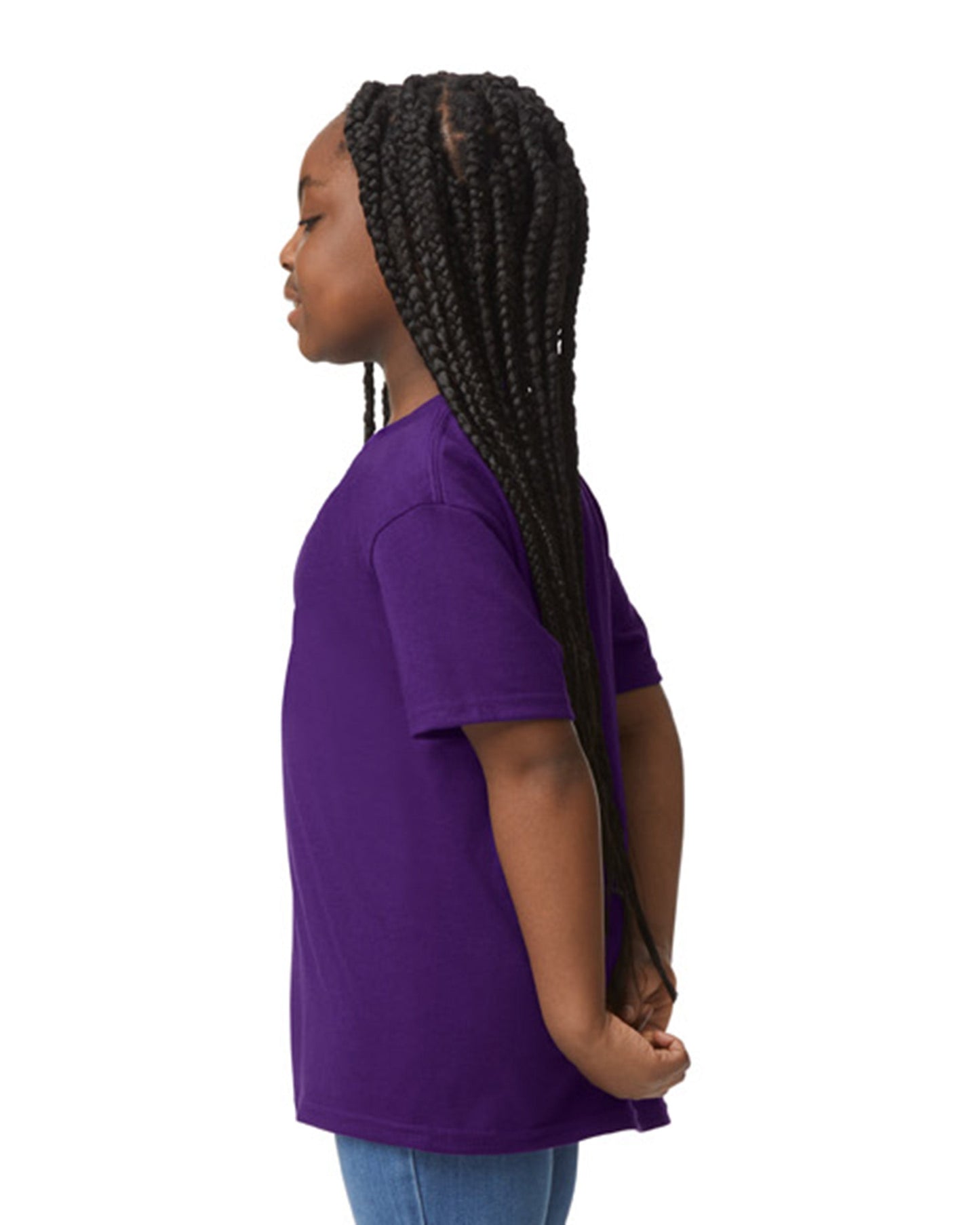 Youth X-Small Purple Gildan 8000B 