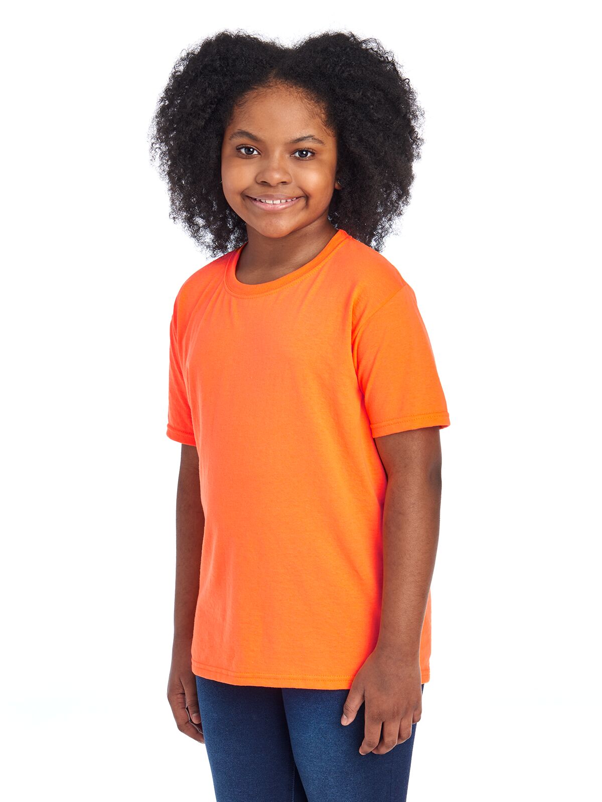 Youth Medium Safety Orange Fruit of the Loom F3930Y 