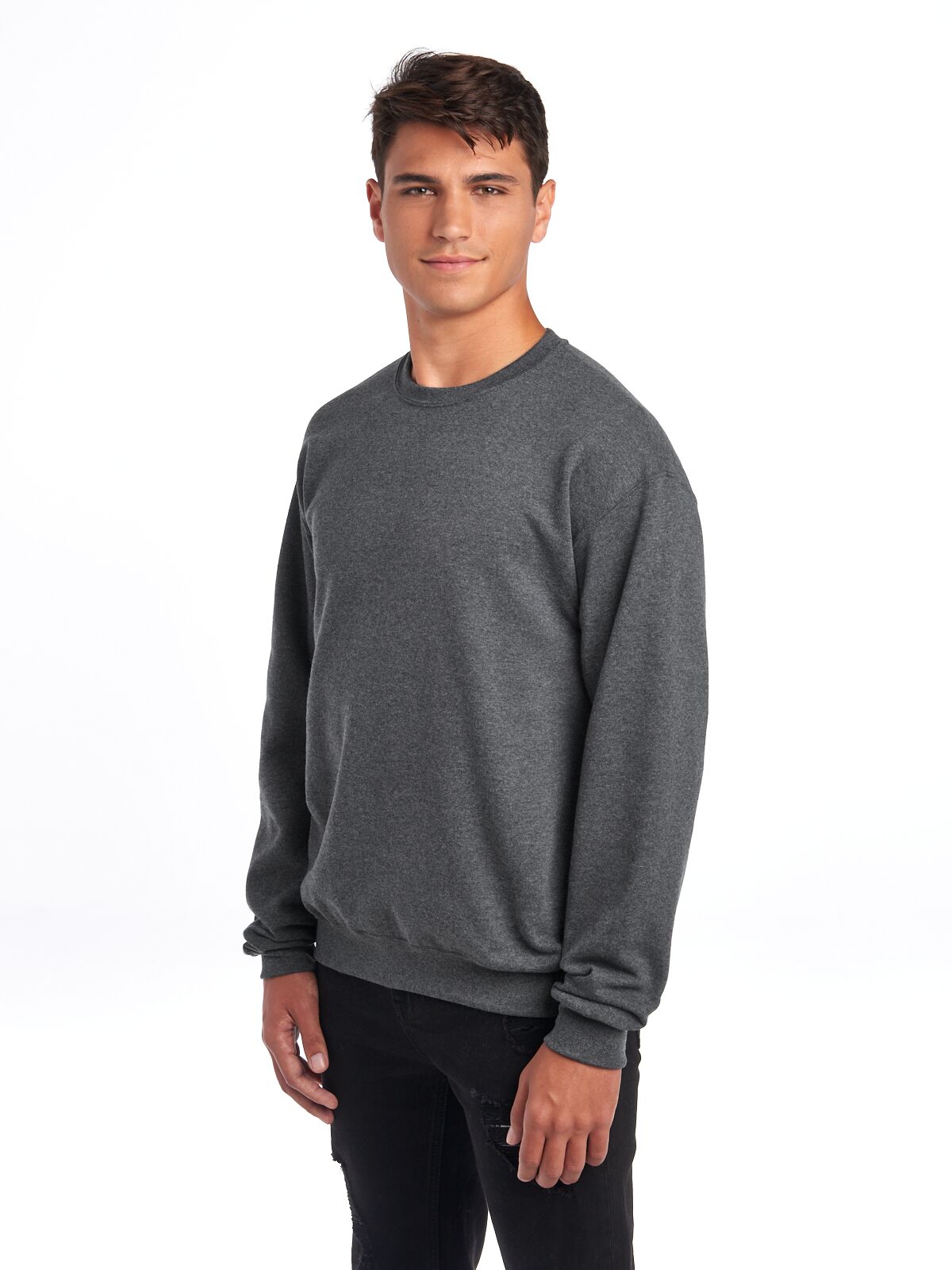 Medium Black Heather Jerzees 562MR 