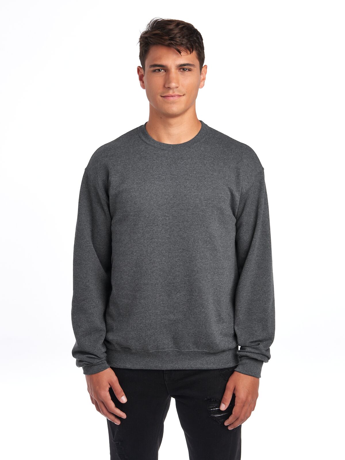 Medium Black Heather Jerzees 562MR 